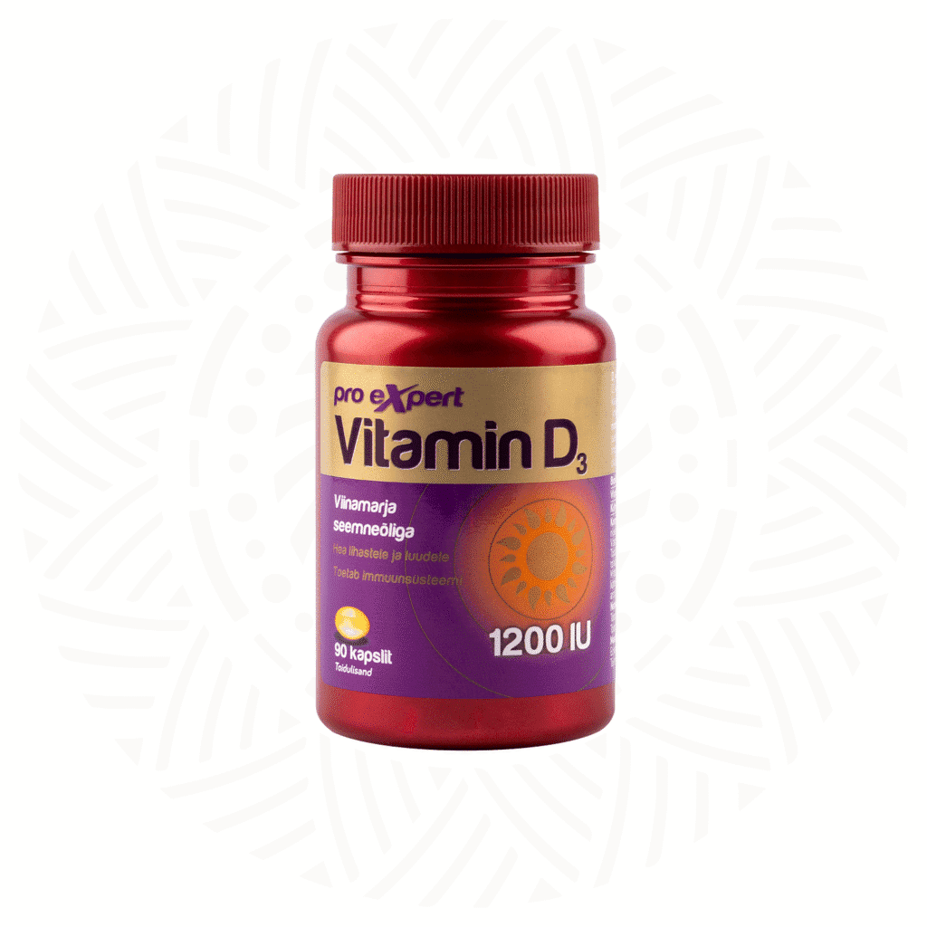 Vitamin D3 Pro Expert 1200IU N90 softgel capsules