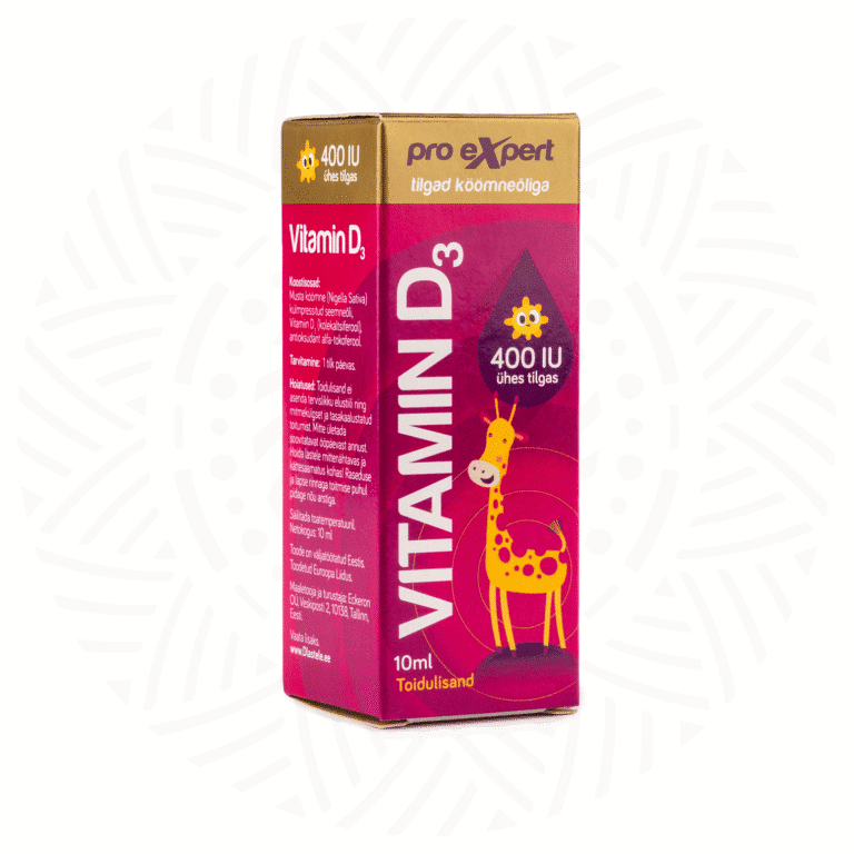 Vitamin D Pro Expert 400IU Drops 10ml for Kids with cumin oil