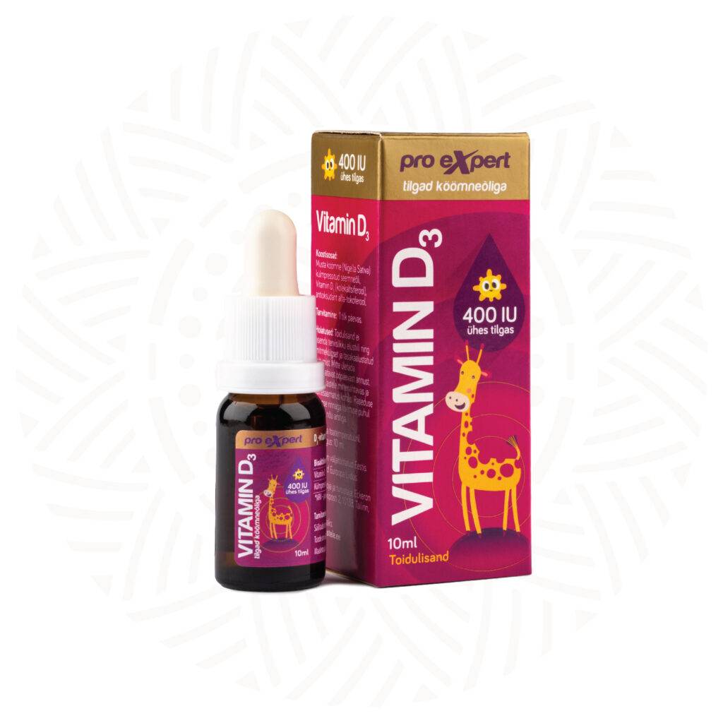 Vitamin D Pro Expert 400IU tilgad koomneoliga 10ml