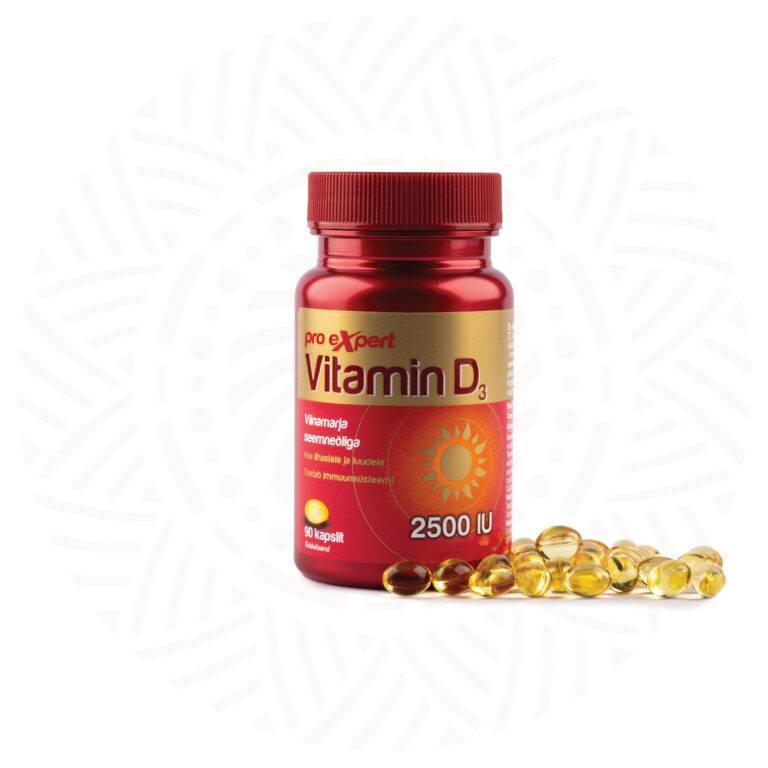 Vitamin D3 Pro Expert 2500IU olikapslid N90